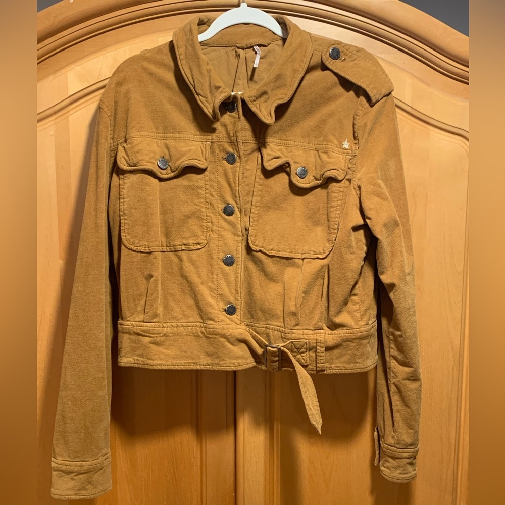 Free People Brown Utility Jacket